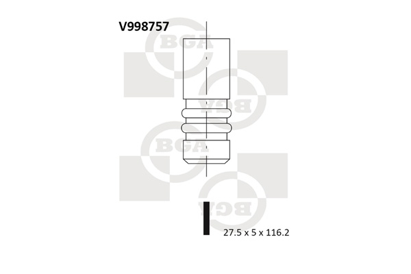 BGA V998757 Βαλβίδα εξαγωγής