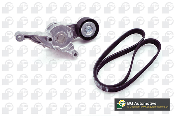 BGA DB9601K Σετ ιμάντων poly-V for AUDI FORD SEAT SKODA VW
