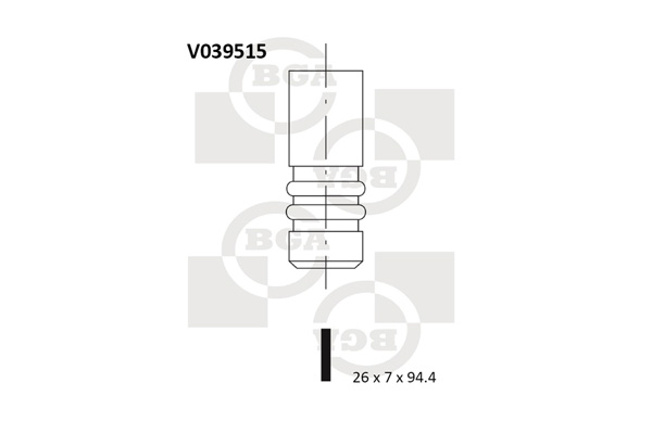 BGA V039515 Exhaust Valve for SEAT VW