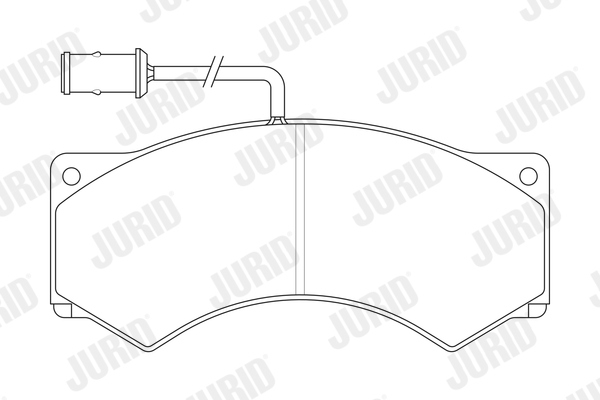 JURID 2902409561 Kit pastiglie freno, Freno a disco-Kit pastiglie freno, Freno a disco-Ricambi Euro