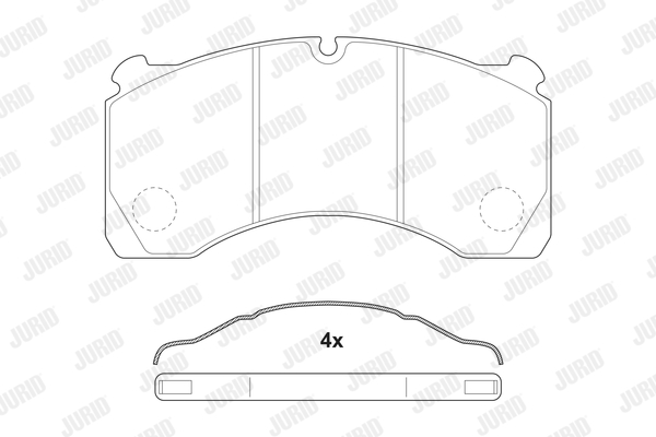 JURID 2912409560 Kit pastiglie freno, Freno a disco-Kit pastiglie freno, Freno a disco-Ricambi Euro