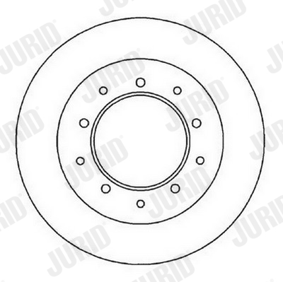JURID 561353JC Δισκόπλακα for LAND ROVER