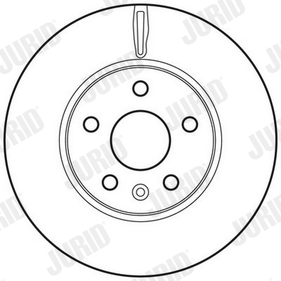 JURID 562642JC féktárcsa CHEVROLET OPEL VAUXHALL
