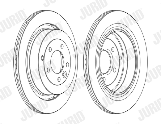 JURID 562657JC Δισκόπλακα for LAND ROVER
