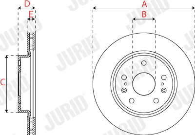 JURID 563279JC Discofreno-Discofreno-Ricambi Euro