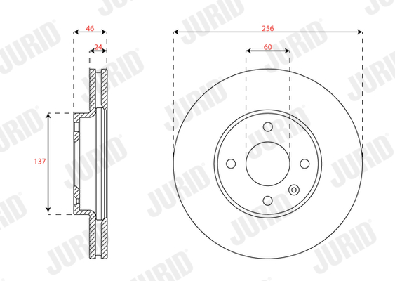JURID 563342JC Δισκόπλακα