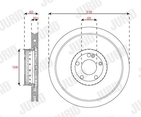 JURID 563464JVC-1 Δισκόπλακα