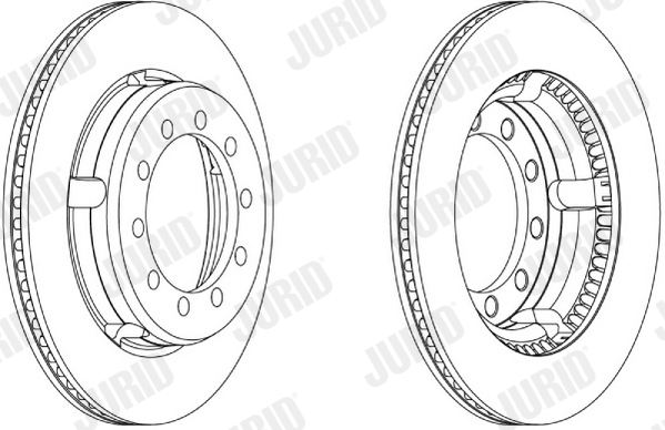 JURID 567134J Discofreno-Discofreno-Ricambi Euro