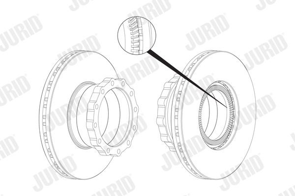 JURID 567405J Discofreno-Discofreno-Ricambi Euro