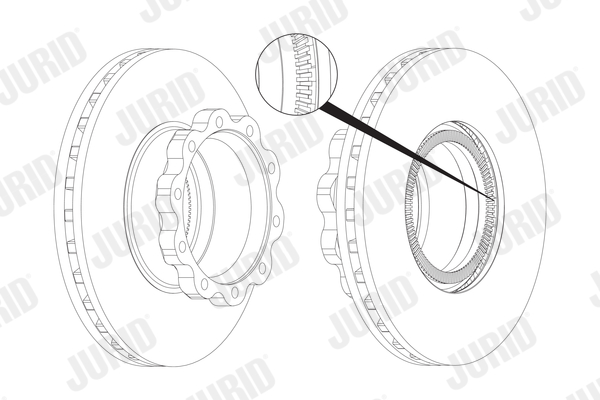 JURID 567407J Discofreno-Discofreno-Ricambi Euro