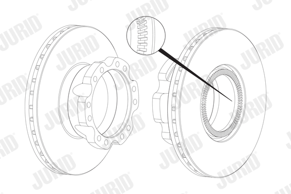 JURID 569129J Discofreno-Discofreno-Ricambi Euro