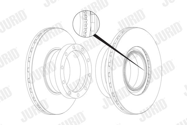 JURID 569131J Discofreno-Discofreno-Ricambi Euro