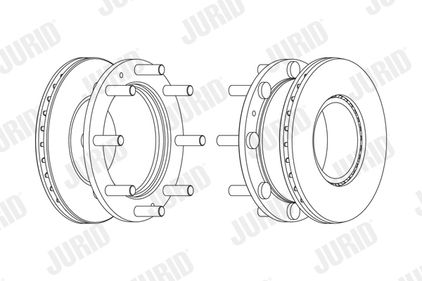 JURID 569264J Discofreno-Discofreno-Ricambi Euro