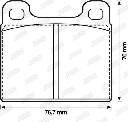 JURID 571215J Kit pastiglie freno, Freno a disco