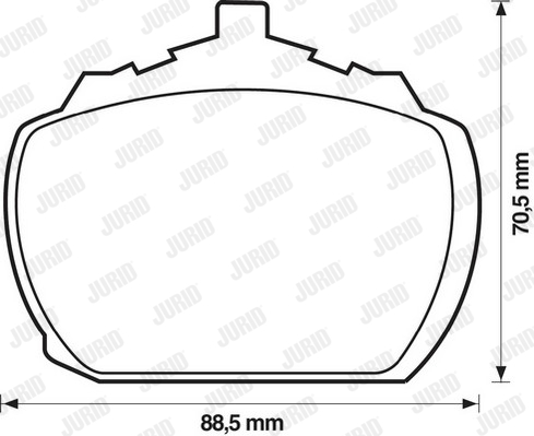 JURID 571233J Kit pastiglie freno, Freno a disco-Kit pastiglie freno, Freno a disco-Ricambi Euro