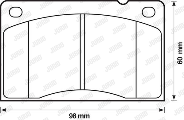 JURID 571234J Kit pastiglie freno, Freno a disco-Kit pastiglie freno, Freno a disco-Ricambi Euro