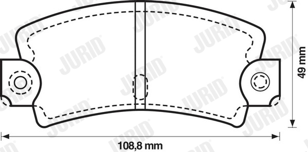 JURID 571243J Kit pastiglie freno, Freno a disco-Kit pastiglie freno, Freno a disco-Ricambi Euro