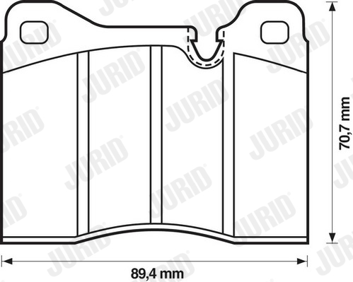 JURID 571260J Kit pastiglie freno, Freno a disco