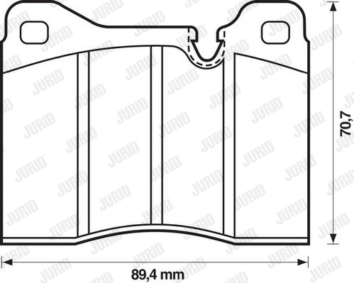 JURID 571261J Kit pastiglie freno, Freno a disco