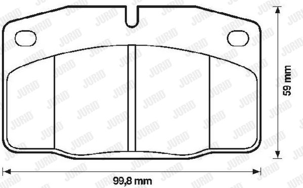 JURID 571276J Kit pastiglie freno, Freno a disco