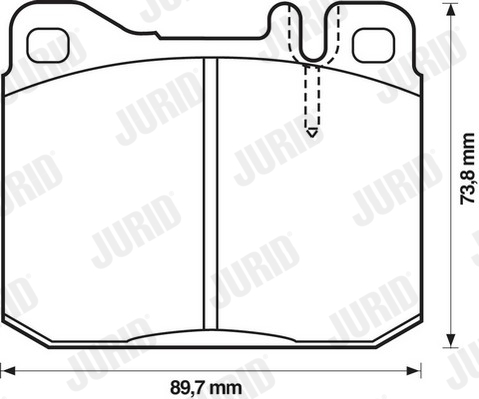 JURID 571278J Kit pastiglie freno, Freno a disco-Kit pastiglie freno, Freno a disco-Ricambi Euro