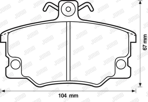 JURID 571309J Kit pastiglie freno, Freno a disco-Kit pastiglie freno, Freno a disco-Ricambi Euro