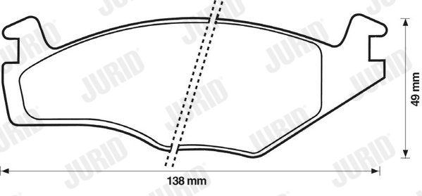 JURID 571317J Kit pastiglie freno, Freno a disco