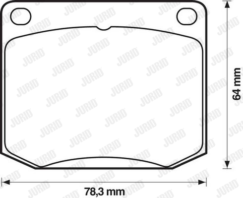 JURID 571358J Kit pastiglie freno, Freno a disco