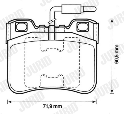 JURID 571367J Kit pastiglie freno, Freno a disco-Kit pastiglie freno, Freno a disco-Ricambi Euro