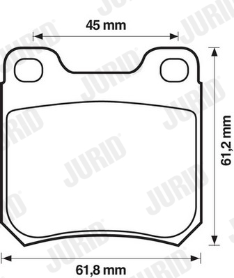 JURID 571389J Kit pastiglie freno, Freno a disco-Kit pastiglie freno, Freno a disco-Ricambi Euro