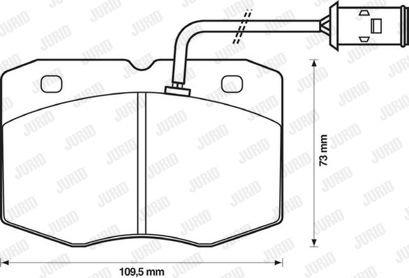 JURID 571416J Kit pastiglie freno, Freno a disco-Kit pastiglie freno, Freno a disco-Ricambi Euro