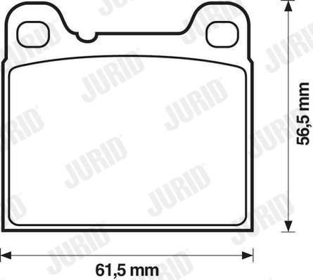 JURID 571417J Kit pastiglie freno, Freno a disco