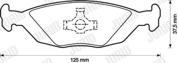 JURID 571428J Kit pastiglie freno, Freno a disco-Kit pastiglie freno, Freno a disco-Ricambi Euro