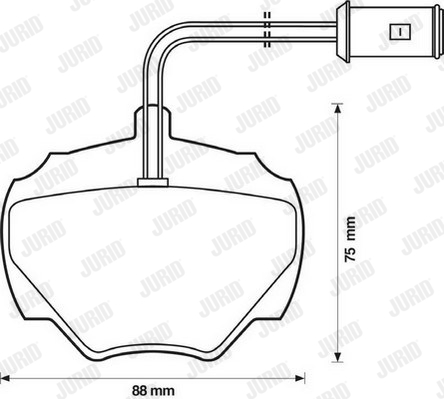 JURID 571440J Kit pastiglie freno, Freno a disco-Kit pastiglie freno, Freno a disco-Ricambi Euro