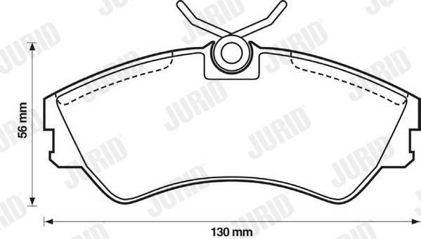 JURID 571460J Kit pastiglie freno, Freno a disco