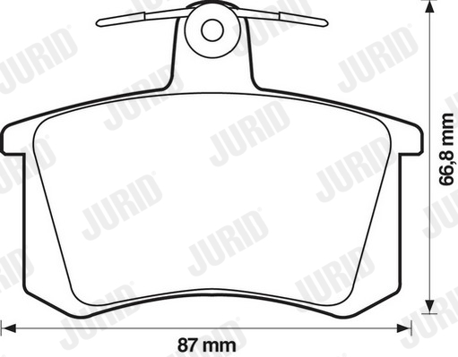 JURID 571462J Kit pastiglie freno, Freno a disco-Kit pastiglie freno, Freno a disco-Ricambi Euro