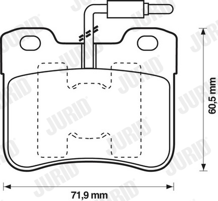 JURID 571473J Kit pastiglie freno, Freno a disco-Kit pastiglie freno, Freno a disco-Ricambi Euro