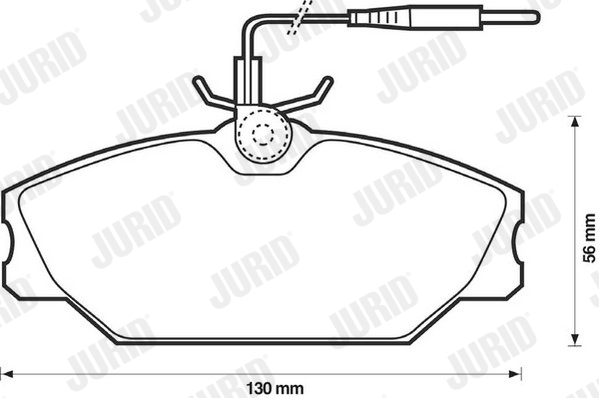 JURID 571476J Kit pastiglie freno, Freno a disco