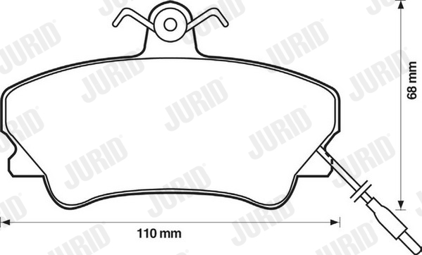 JURID 571511J Kit pastiglie freno, Freno a disco-Kit pastiglie freno, Freno a disco-Ricambi Euro