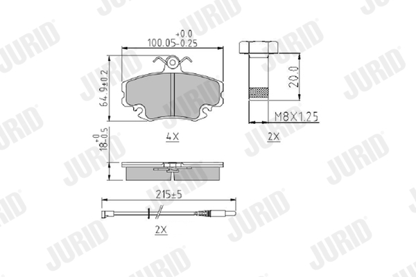 JURID 571526J set placute...