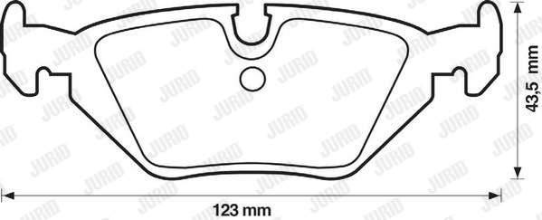 JURID 571527J Kit pastiglie freno, Freno a disco