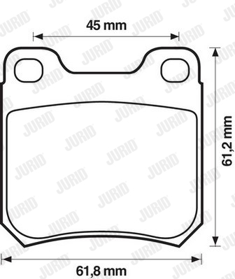 JURID 571533J Kit pastiglie freno, Freno a disco-Kit pastiglie freno, Freno a disco-Ricambi Euro