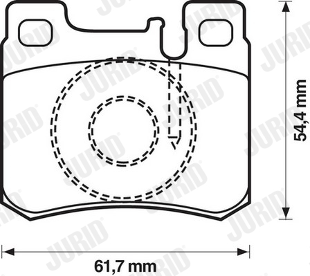 JURID 571753J Kit pastiglie freno, Freno a disco-Kit pastiglie freno, Freno a disco-Ricambi Euro