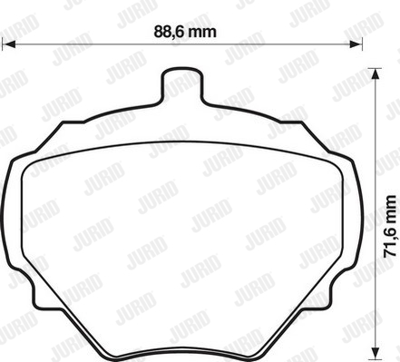 JURID 571803J Kit pastiglie freno, Freno a disco