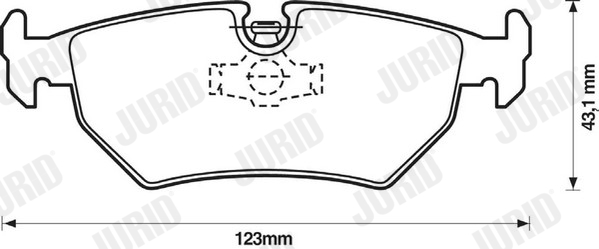 JURID 571837J Kit pastiglie freno, Freno a disco-Kit pastiglie freno, Freno a disco-Ricambi Euro