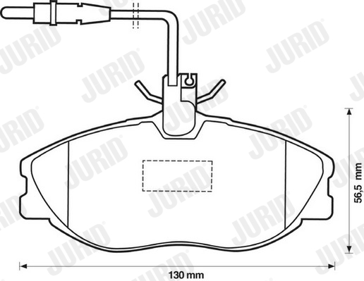 JURID 571898J Kit pastiglie freno, Freno a disco-Kit pastiglie freno, Freno a disco-Ricambi Euro