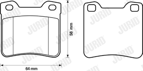 JURID 571899J Kit pastiglie freno, Freno a disco-Kit pastiglie freno, Freno a disco-Ricambi Euro