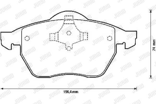 JURID 571900J Kit pastiglie freno, Freno a disco-Kit pastiglie freno, Freno a disco-Ricambi Euro