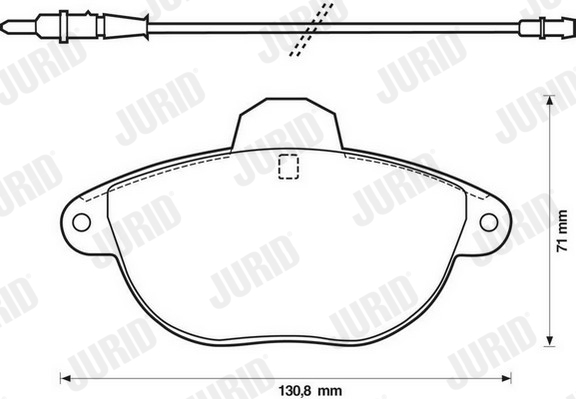 JURID 571903J Kit pastiglie freno, Freno a disco