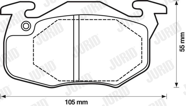 JURID 571911J Kit pastiglie freno, Freno a disco